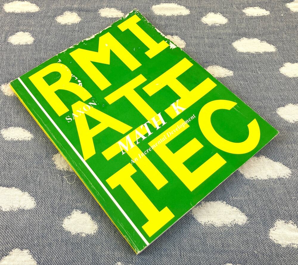 Math K: An Incremental Development Vintage 1989 Saxon Softcover